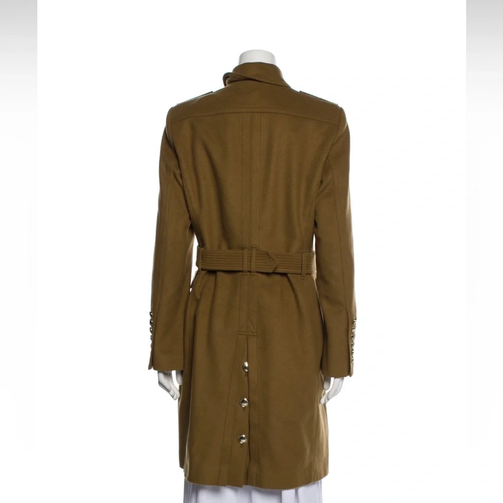 Burberry Brown Wool Cashmere Coat Caban USA 12 - Picture 14 of 16